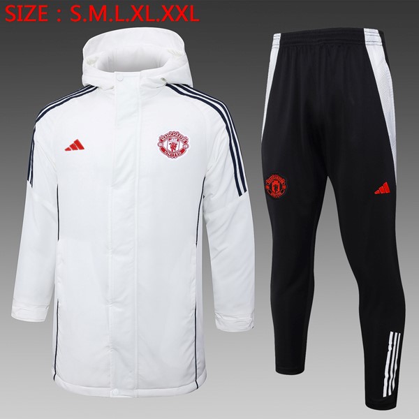 Piumino Manchester United Set Completo 24/25 Bianco